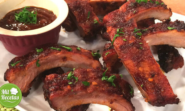 Costillas de cerdo a la BBQ