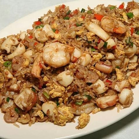 Arroz Chaufa de Mariscos Peruano
