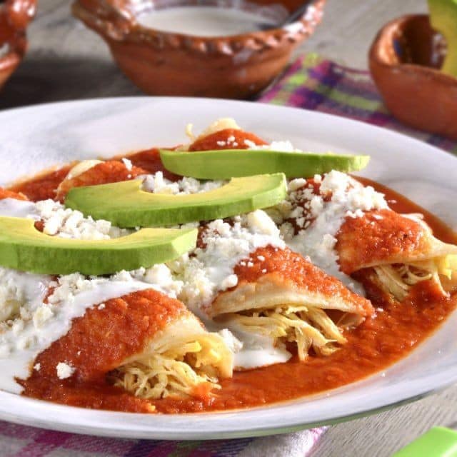 Enchiladas de pollo