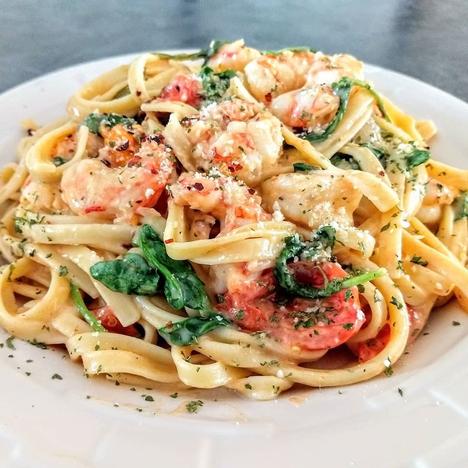 Pastas con camarones