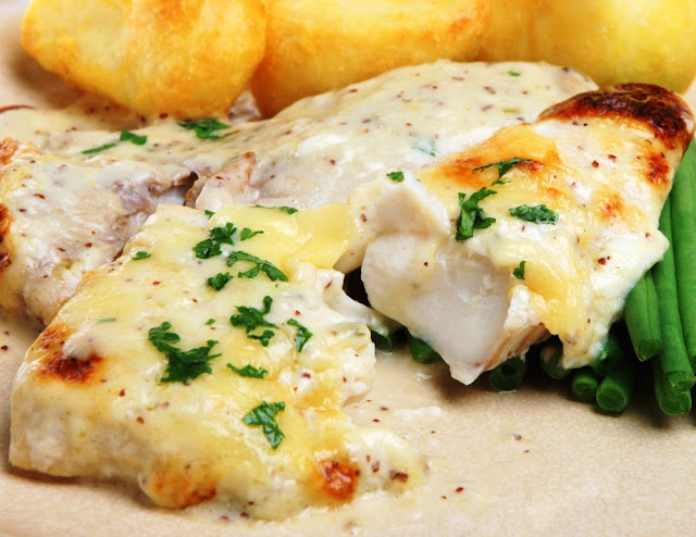 Filete de pescado gratinado estilo cubano
