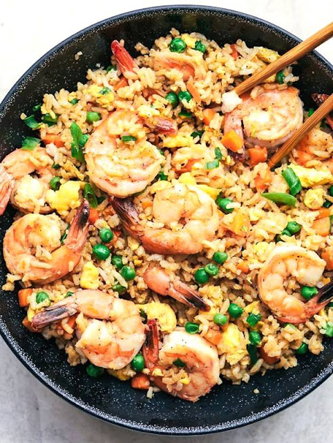 Arroz con camarones