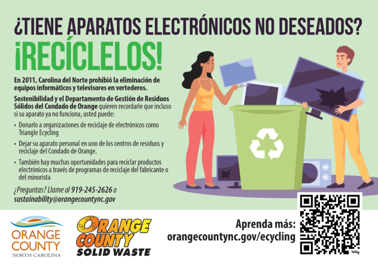 El Condado de Orange Alienta a la Comunidad a Reducir los Desechos Electrónicos