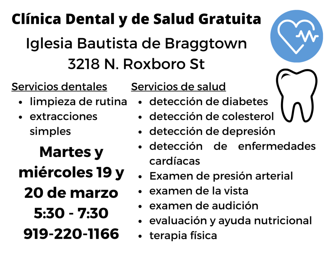 Clinica dental y de salud gratuita en Durham