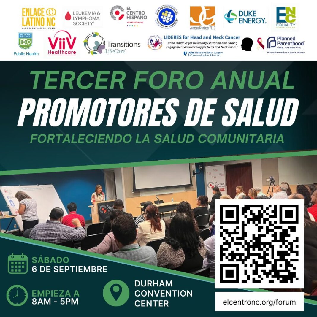 El Centro Hispano anuncia el 3.er Foro Anual de Promotores de Salud: Fortaleciendo la Salud Comunitaria
